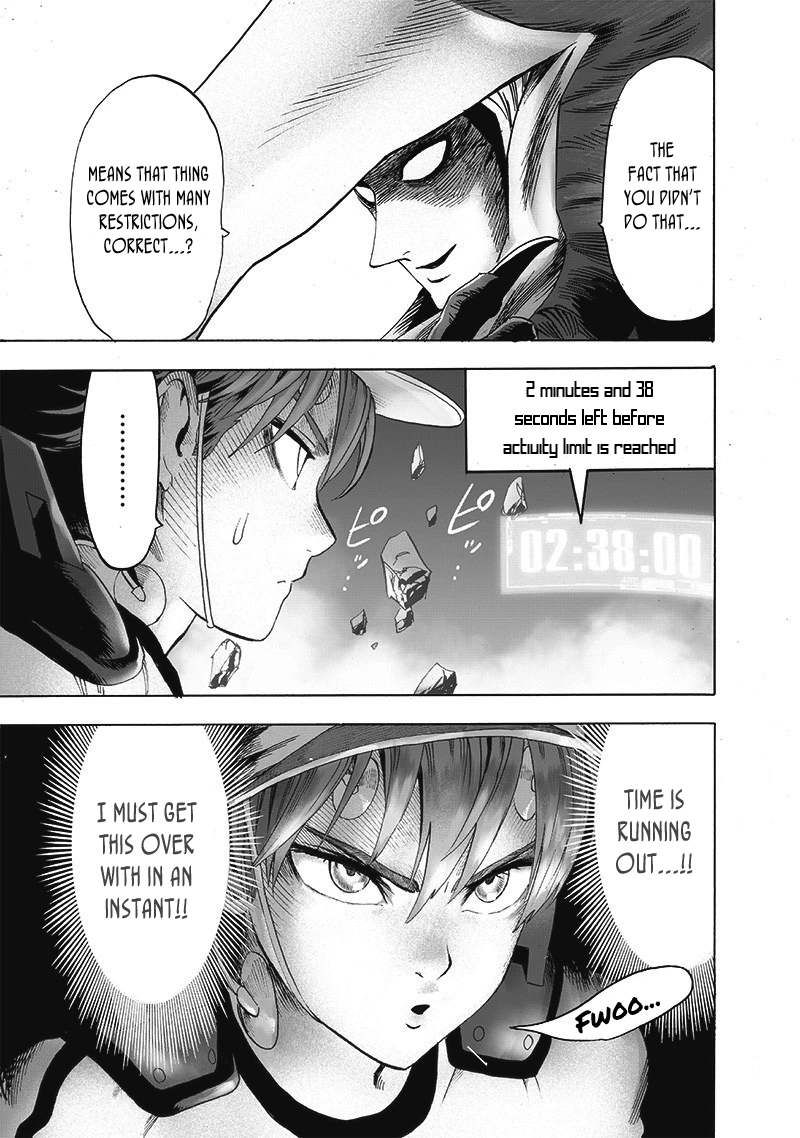 One Punch Man Manga Chapter 98 page 45 - Tears of Regret scene